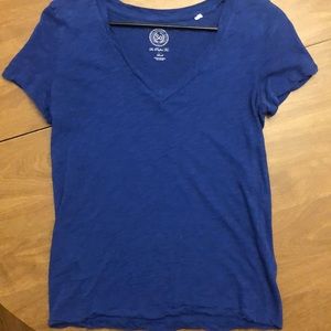 Blue V-neck